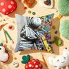Banksy Uncovering Art Pillow Case Plush Fabric Soft DoubleSided Printed Sofa Warm Winter Home Gift Cushion Cover
