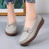 Women Moccasins Leather Shoes Driving Comfort Flats Casual Nurse Loafers Walking Minimalist Summer Maternity Shoes for Girl