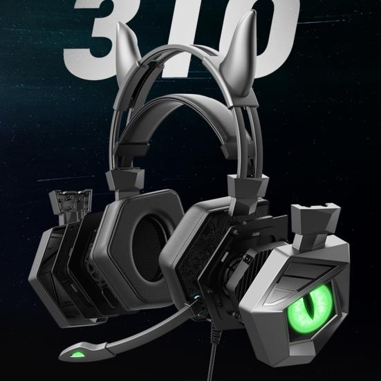 Wired Headset Luminous Light with Microphone RGB Flash 3.5mm/USB Cow Ear E-sports Game