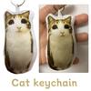 Немецкий котенок Голос Кошка Брелок Звук Подвеска для снятия стресса Плюшевый кулон со звуком Милый питомец Подарок Звуковой брелок Игрушка