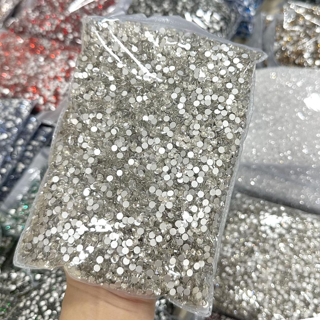 Whatstone SS3-SS50 Кристаллы для нейл-арта Стразы Наклейка Круглые Камни Плоская Основа Стеклянный Страз для Декора