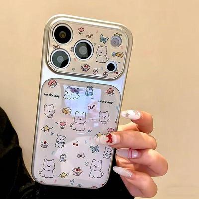 Милый вест-хайленд-уайт-терьер Чехол для телефона для iPhone 16 Pro Max - Гальванизированный Двухслойный с Окном