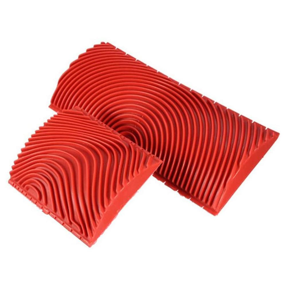 2 шт. Валики для покраски с текстурой дерева, Набор инструментов для покраски стен, Инструмент для создания текстуры на стене, Инструмент для художественной росписи стен для стен, ткани, холста