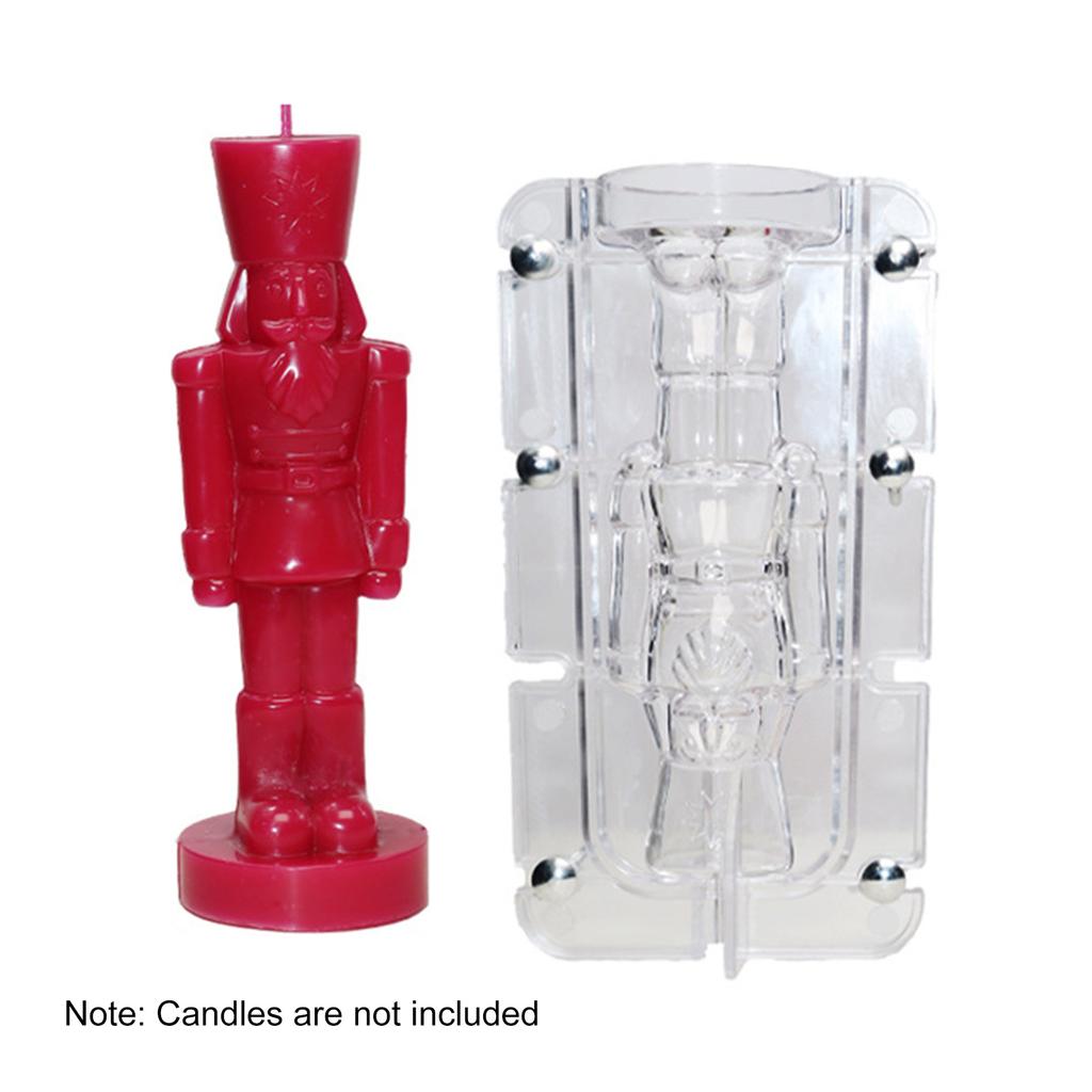 Силиконовые формы для свечей «Щелкунчик», 3D формы для свечей «Солдатики», формы для мыла ручной работы, формы для изготовления свечей для украшения дома