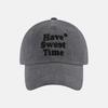 SALTANDCHOCOLATE [HAST] Sweet Pigment Ball Cap Charcoal 4C2521001