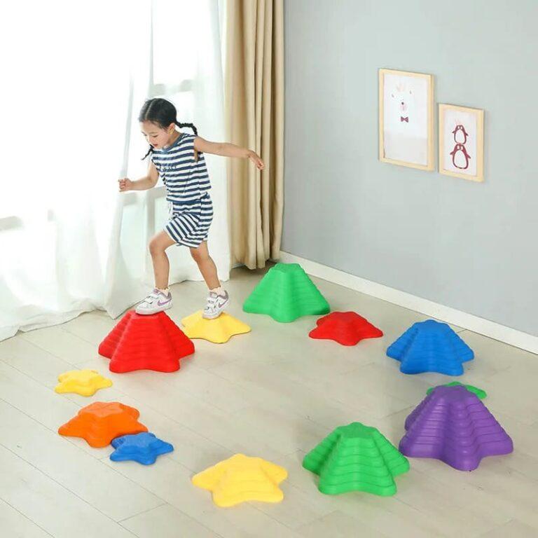 Sensory path river stones Childrens balancing stones  stepping stones  motor skills and coordination Starfish 11 pcs