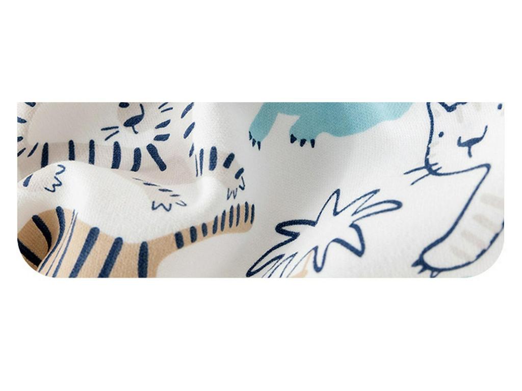 Детские штанишки из чистого хлопка с высокой талией и защитой живота - Весенне-осенний стиль