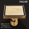 10*10cm Golden Floor Drain  Brass Prevention Odor Thickening Drain Shower Bathroom Drainage Balcony Washing Machine Floor Drain