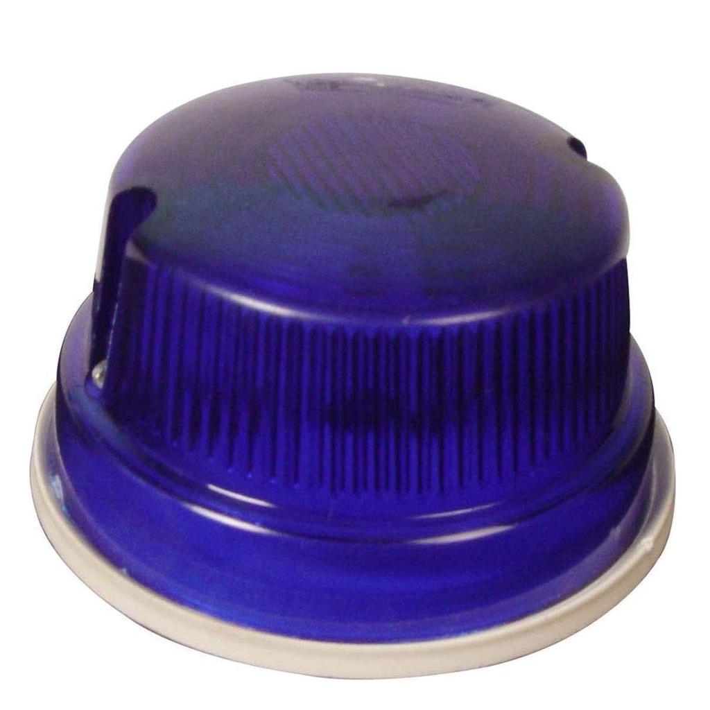 24V Round Flashers Light Universal Vehicle for Truck Tractor Bus,Iseki,Yanmar Red emergency roadside flashers Light Blue | 2 Pieces