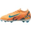 Килиан Мбаппе x Jr. Футбольные бутсы для детей Nike Mercurial Vapor 16 Pro GS, цвет: дыня/иглу/нео-бирюзовый, оранжевый, HF5450-801