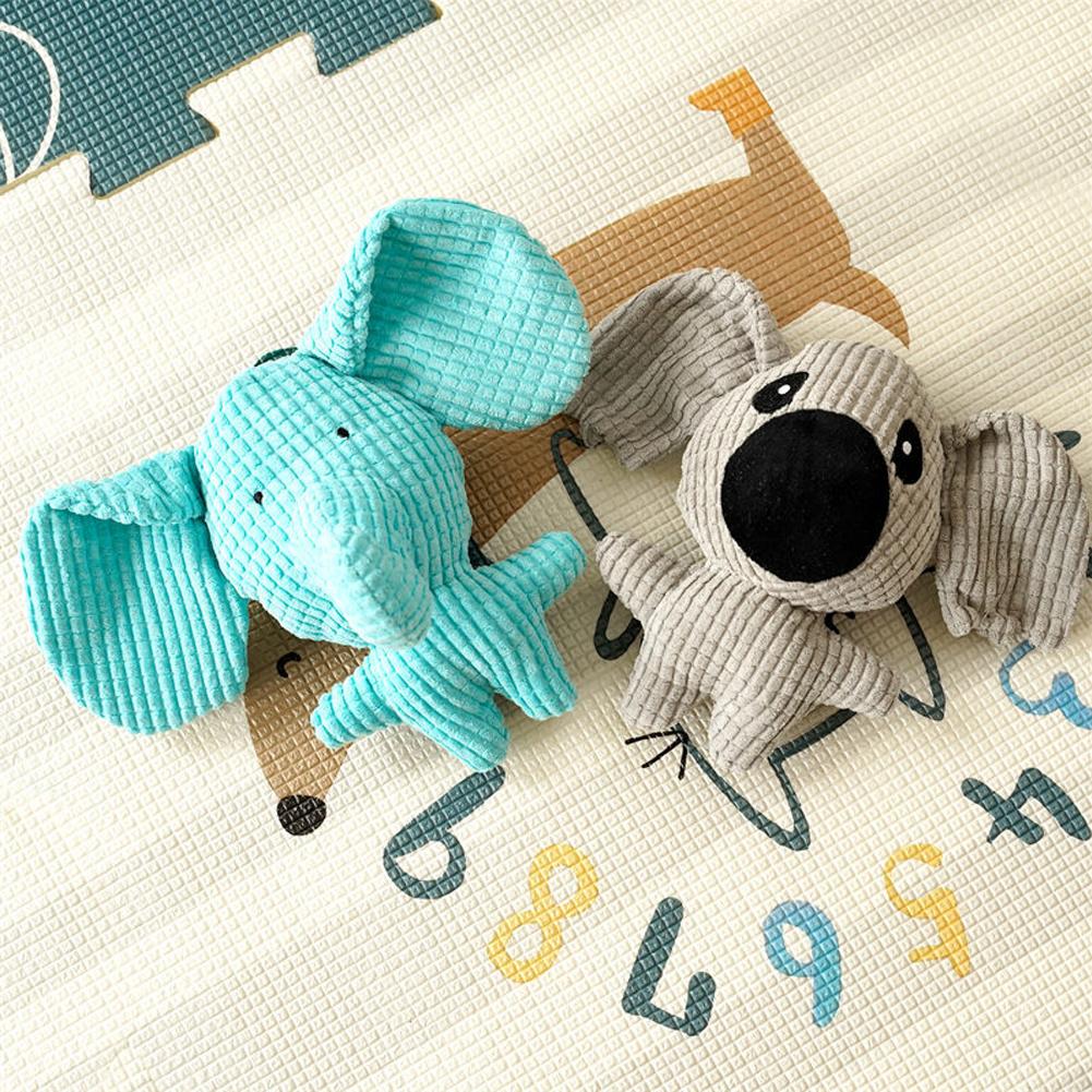 Игрушки-пищалки для домашних собак, в форме животных, плюшевые игрушки-пищалки для жевания для маленьких, средних и больших собак