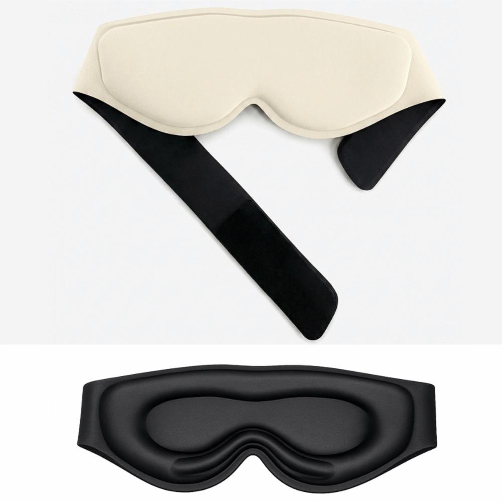 3D Contoured Eye Mask Breathable Eye Cover Lightweight Gravity Bead Sleep Eye Mask Office Nap