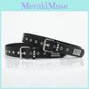 Punk Inspired Faux Leather Belt For Men Women With Metal Pyramid Studs And Steel Buckle For Streetwear