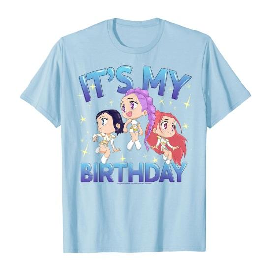 Tee Shirt Round Neck Short Sleeve Cartoon Anime Pattern Women T-shirt Loose Fit Breathable