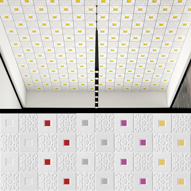 70cmx10m Roll 3D Faux Brick Wall Sticker Waterproof Self-Adhesive Wallpaper Living Room Kitchen TV Background Bedroom Decoration