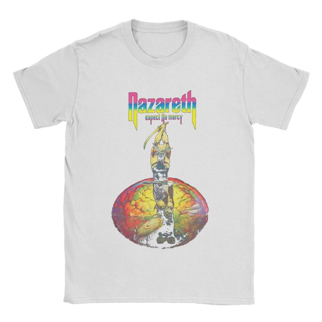 Мужские футболки Nazareth Band Новинка Хлопковые футболки Футболки с коротким рукавом Топы с круглым вырезом Новое поступление