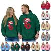 Fashion Casual Outfit Sweatsuit Long Sleeve Top Printed Hooded Sweatshirt Matching Couple Set For Him And Her