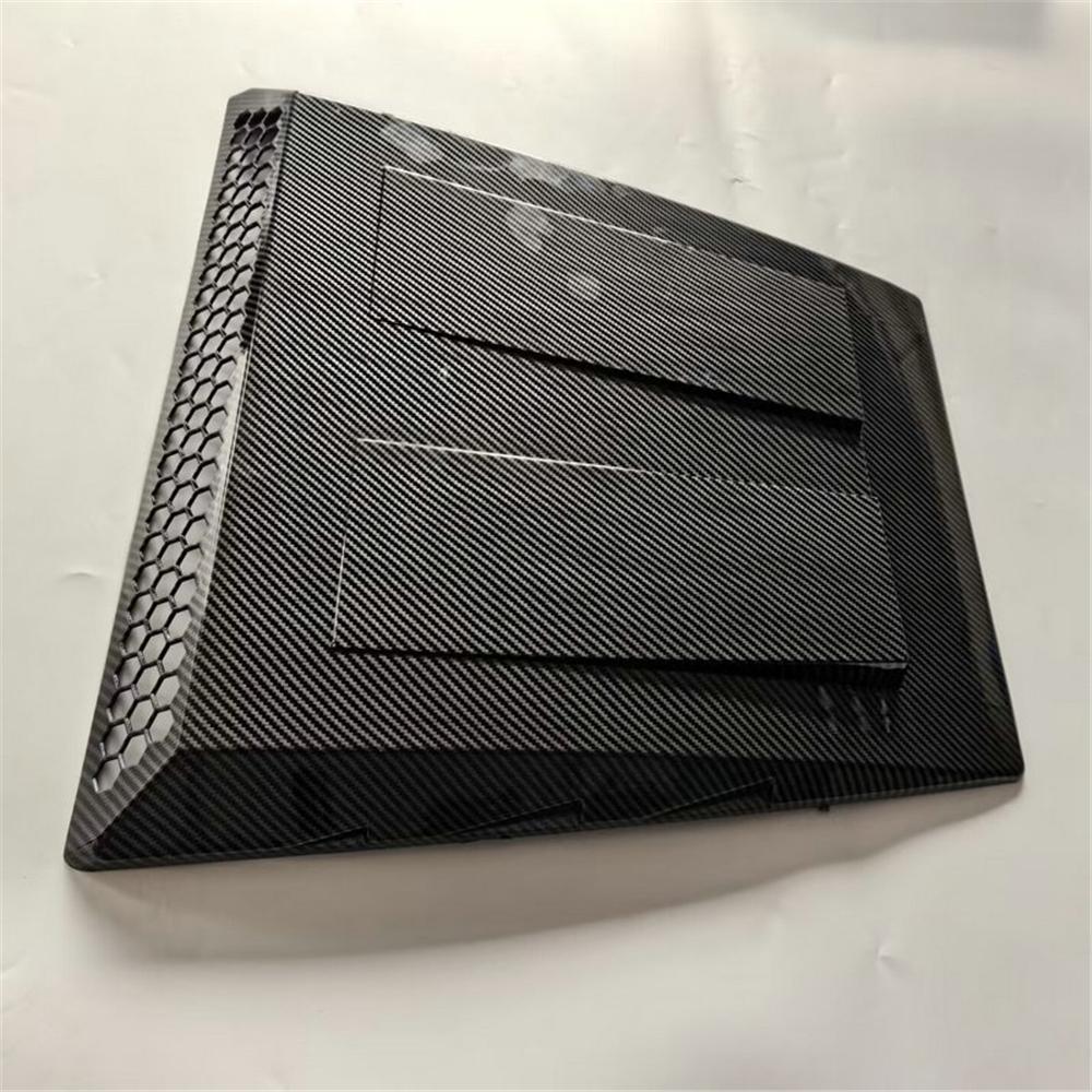 Universal Carbon Fiber Look ABS Car Hood Bonnet Air Vent Cover Decoration