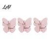 Butterfly Design Hooks Rotating Adhesive Wall Hooks 3-Prong No-Drill Swivel Hangers with Flexible Storage Adjustable Angle Space-Saving Hook,