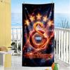Galatasaray Customizable Name Beach Towel Quickdry Soft Microfiber Suitable For Swimming Gym Camping Yoga Vacation
