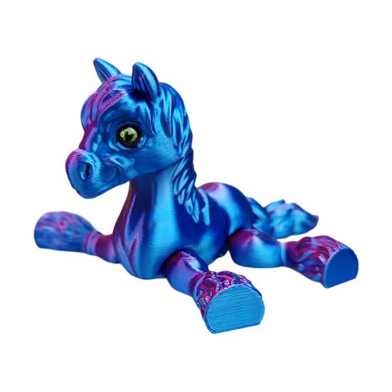 Игрушка Лошадь, напечатанная на 3D-принтере, Шарнирная лошадь с гибкими суставами, Стресс