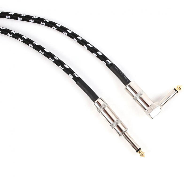 Electric Guitar Cable Wire Cord 3M 6M No Noise Shielded Bass Cable Braided Coat