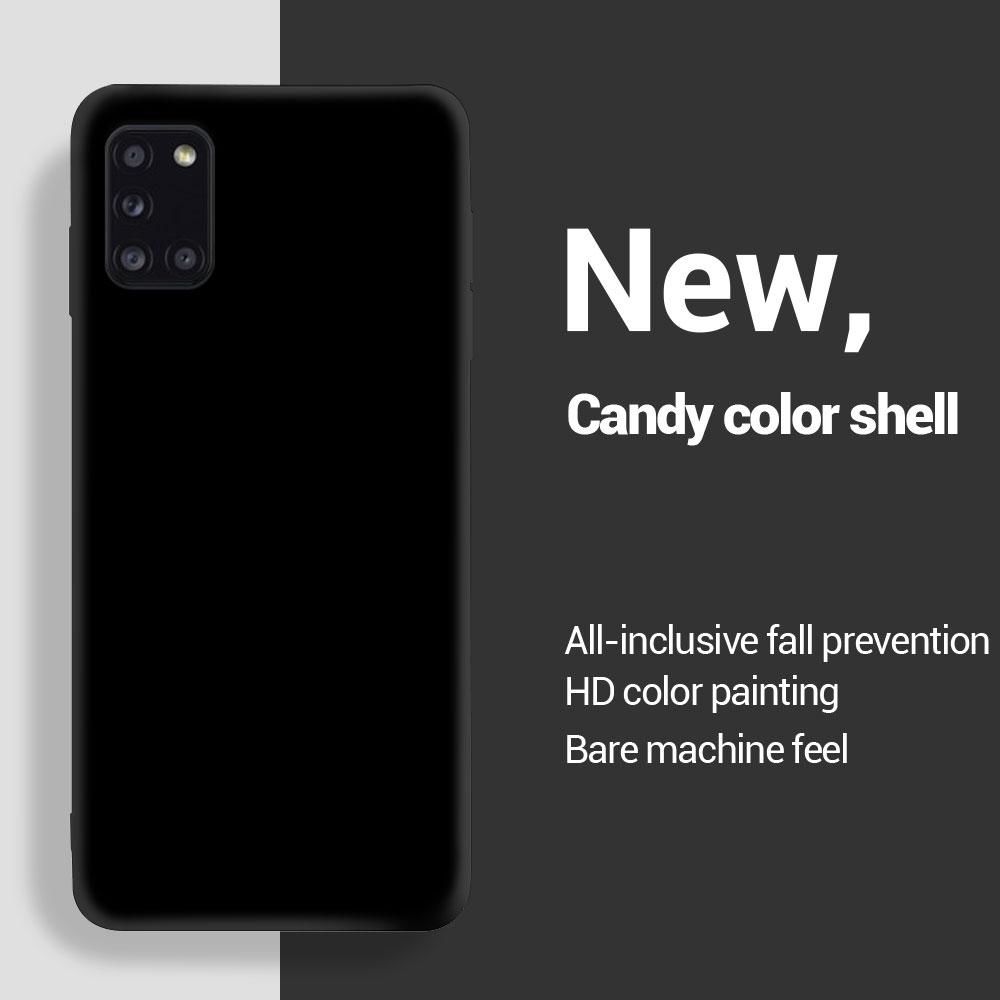 Мягкий чехол из жидкого силикона для Samsung Galaxy A31 A41 A51 A71 A11 A21S A12 A22 A32 A42 A52 A72 4G 5G