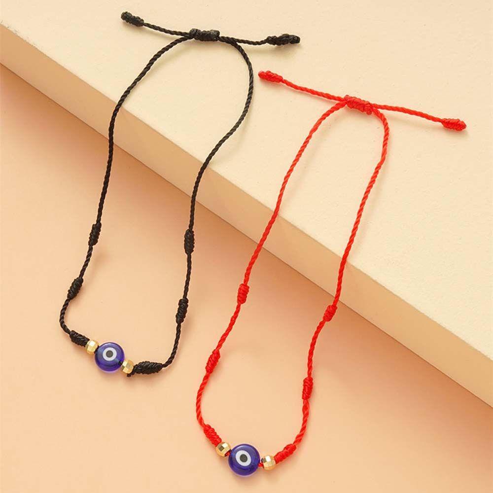 Fashion Jewelry Lovers Braided Hand Ropes Couple Bracelets Hand-woven Bracelets Blue Eye Bracelets
