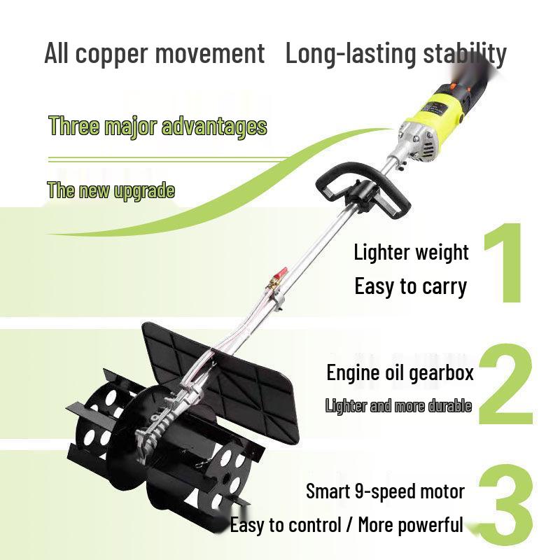 High-Power Dual-Use Handheld Electric Cement and Mortar Mixer