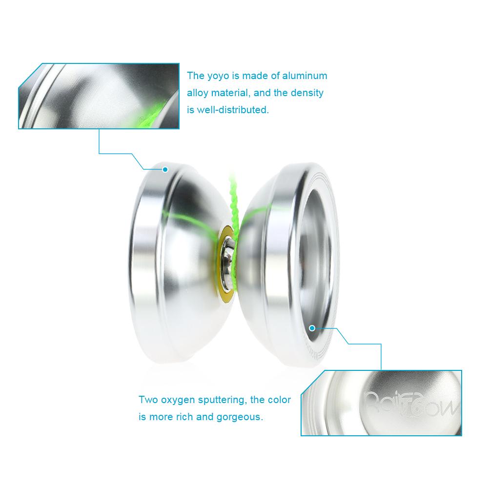 Профессиональный Magic Yoyo T6 Rainbow из алюминиевого сплава, металлический йойо, 8 шариковых подшипников KK со струной для детей
