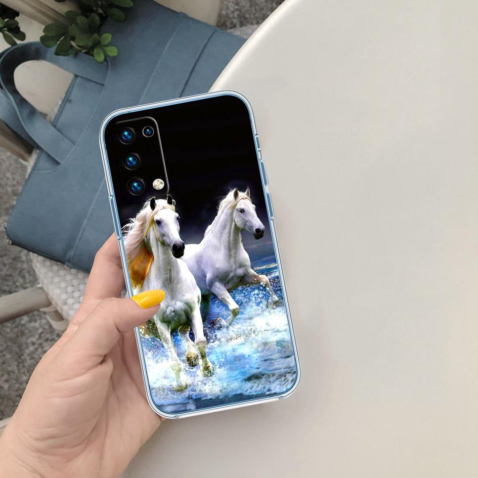 CJ53 Fine Horse Soft Shell Transparent Phone Case for Motorola Moto Edge 20 30 40 50 S30 Fusion Ultra Pro Neo Lite + G200 G23