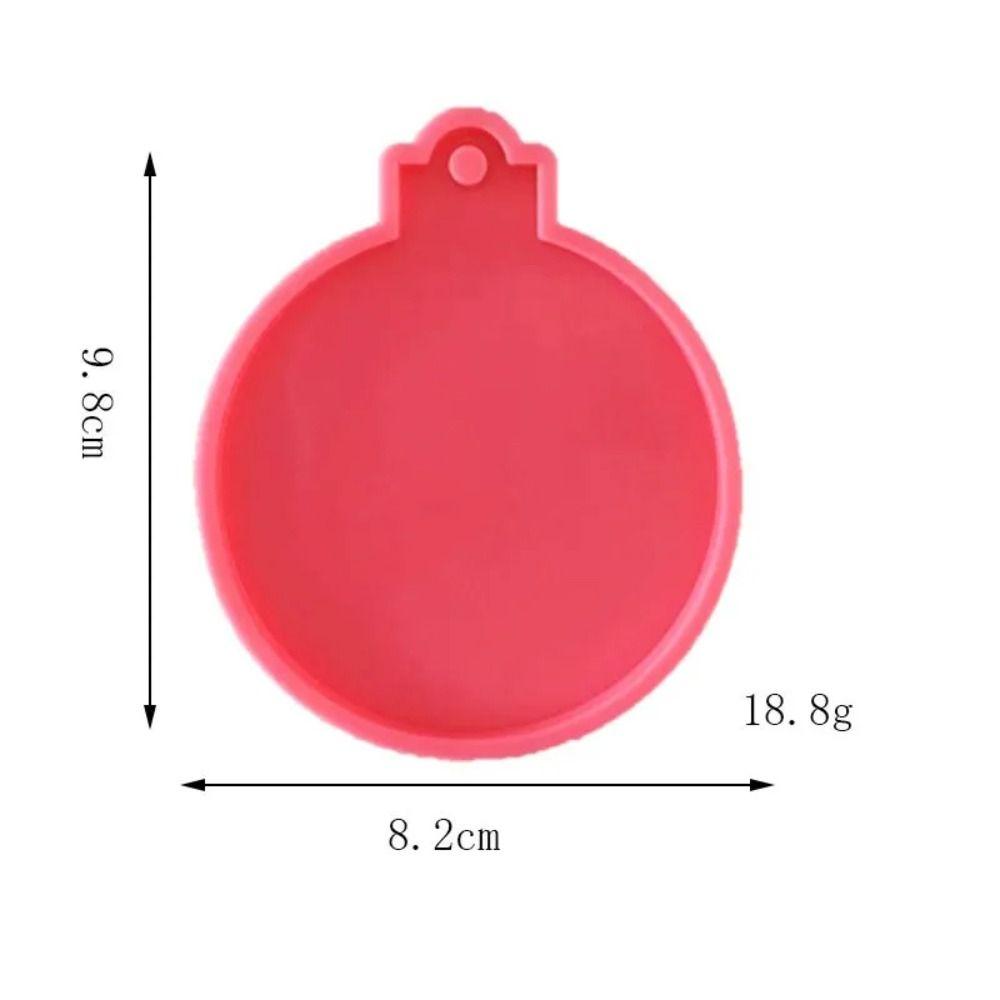 Round Shape Pendant Epoxy Resin Molds Keychain Making Silicone Mould Creative Keychain Molds