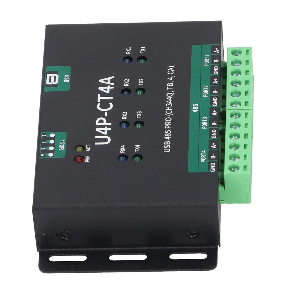 USB to 4 Way for RS485 Converter Adapter Industrial Grade Isolated USB Serial Port Module for CH344Q Chipset