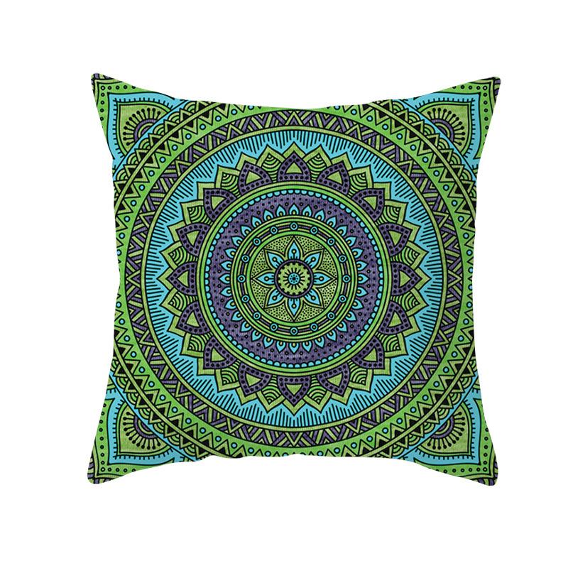 Moroccan Polyester Pillowcase 45x45cm Bohemian Hippie Sofa Cushion Cover Geometric Mancha Lo Print Home Decor Pillowcase
