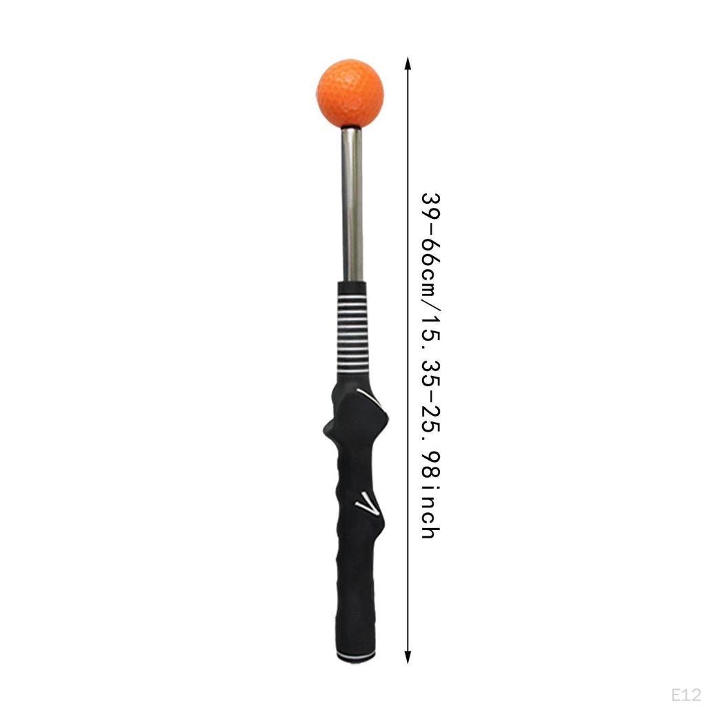 Golf Swing Trainer Telescopic Warm Up Stick Lightweight Outdoor Training Aid Alignment