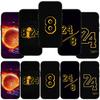 For Samsung Galaxy S24 S23 iPhone 16 15 14 Xiaomi Redmi Note 13 12 11 10 8 Plus 9 Pro Max X XR Phone Case No 24 Basketball Star No24 OPPO Huawei Cover