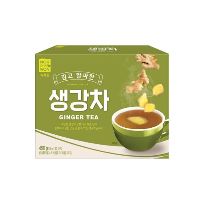 Nokchawon Deep Rich Ginger Tea 30 Sticks — Bold Spicy & Warming Instant Tea