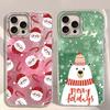 Счастливого Рождества Санта Клаус Лось Женский Чехол для Телефона для iphone 16 15 14 7 8 Plus 13 11 12 Pro Max X XS XR SE 2022 2020 16e Чехол