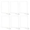 2/4/6Pcs Clear Acrylic Shelf Dividers Organizer Shoes Clothes Purses Blankets Closet Separators for Bedroom
