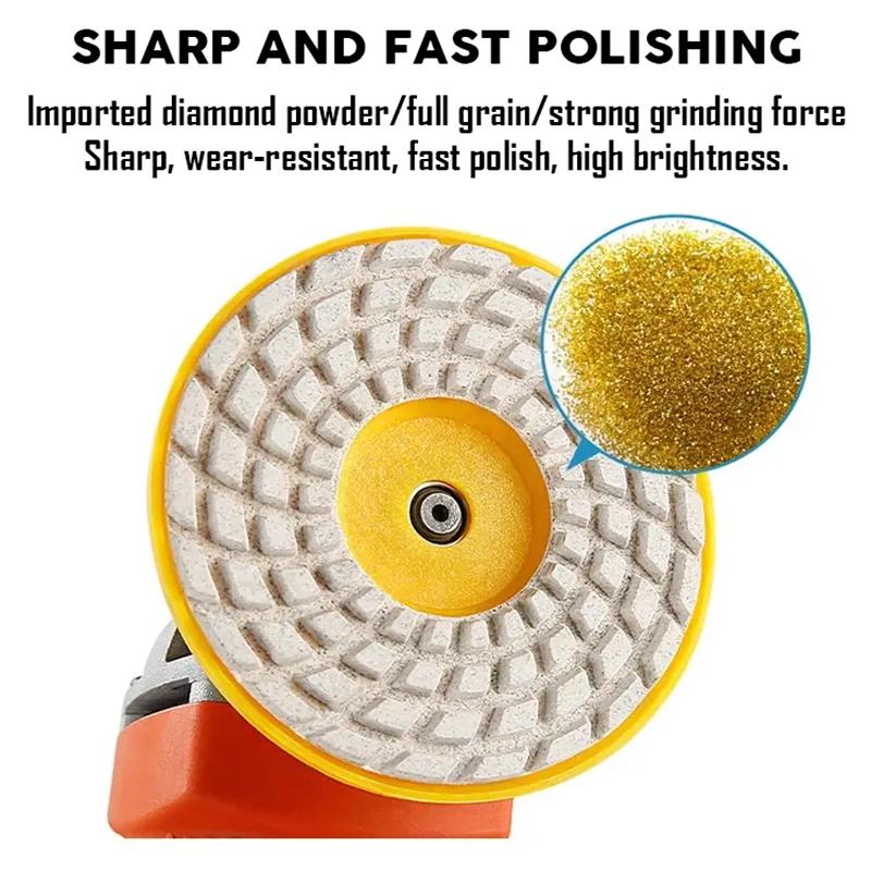Алмазный шлифовальный диск 100 мм для обрезки плитки, сухая шлифовальная пластина, шифер, стекло, мрамор, камень, фаска, шлифовка кромок, полировка