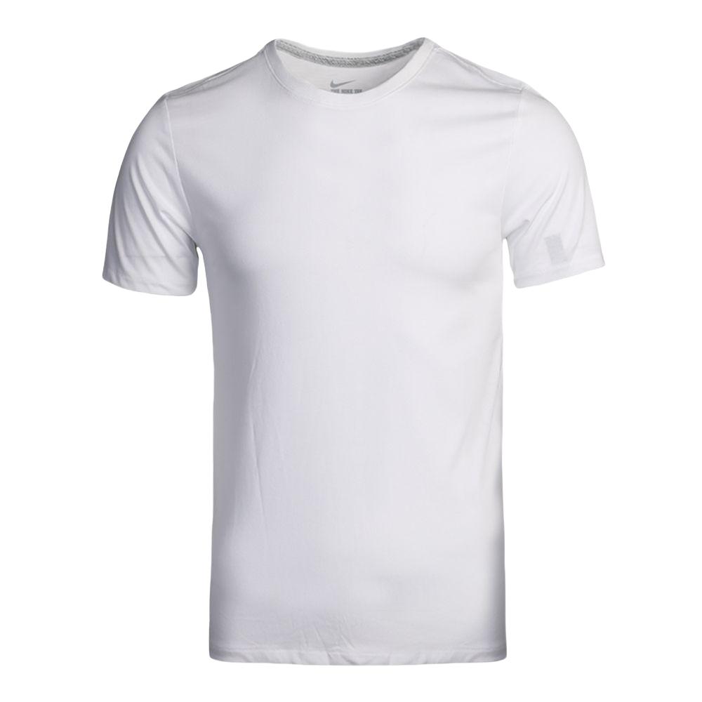 Nike T Shirts Men's Crew Neck Moderate Straight Fit 743034-100