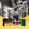 Stainless Steel Cleaner Cream Deep Cleaning Oil Stain Remover Polish for Kitchen Utensils Mirror Like Finish Bathroom Use