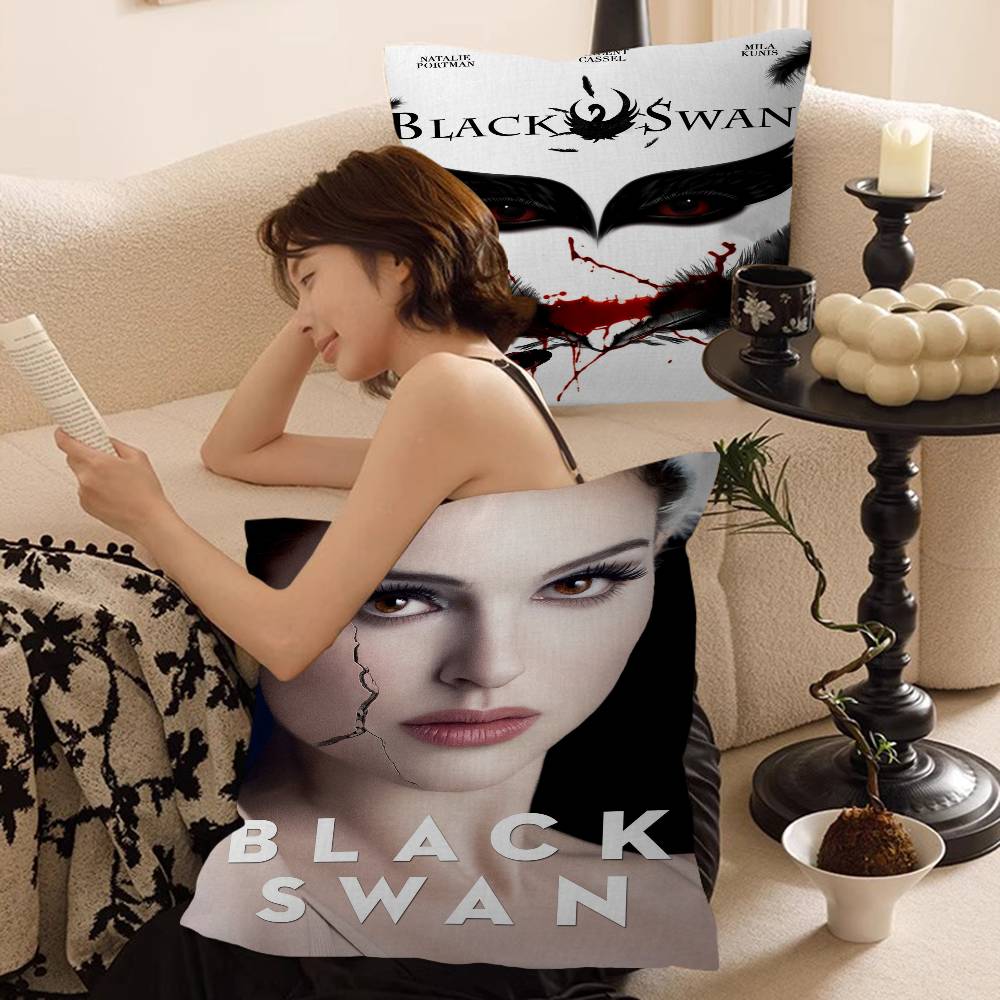 B-Черный S-Лебедь Кино Кленовый Дизайн Наволочка Счастливый Осенний Урожай Декор Праздничный Декор Наволочка