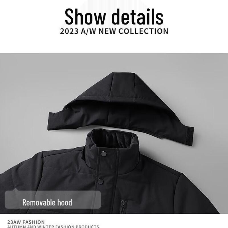 Pierre Cardin Men's Thermal Lined Hooded Cotton Jacket