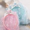 Headband Magic Wand Frozen Princess Series Jewelry Fashion Veil Crown Headband Girls Kids Birthday Gifts