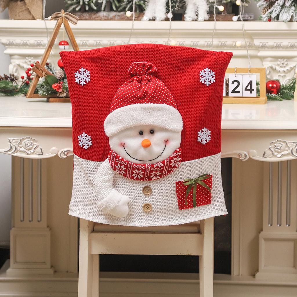 Christmas Chair Back Covers Gnome Chair Covers Xmas Dining Chair Covers For Home Kitchen Dining Room Decor