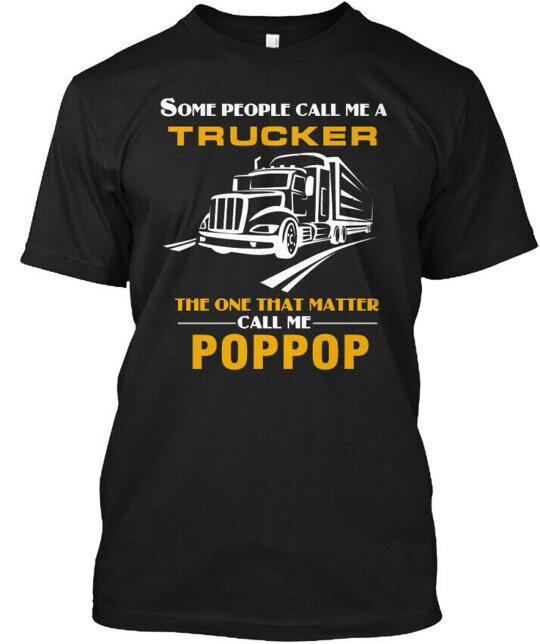 Футболка Poppop-trucker Сделано в США Размеры от S до 5XL
