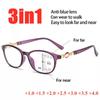 Модные прогрессивные мультифокальные очки для чтения, женские очки с защитой от синего света, очки по рецепту, диоптрии + 1,0 до + 4,0