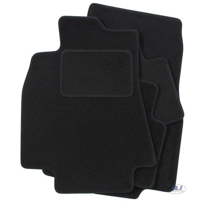 Tapis De Sol Noir Velours - J&J AUTOMOTIVE - Mercedes A Classe W169 - Sur Mesure - Antidérapant - Imperméable