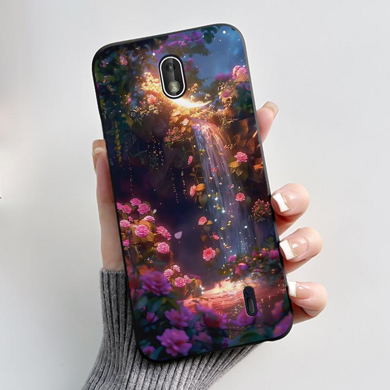 Matte Soft TPU Case For Nokia 1 Plus 2 2.1 2.2 Phone Case Luxury Cute Love Rabbit Funny Cat Black Silicone Ultra Thin Back Cover